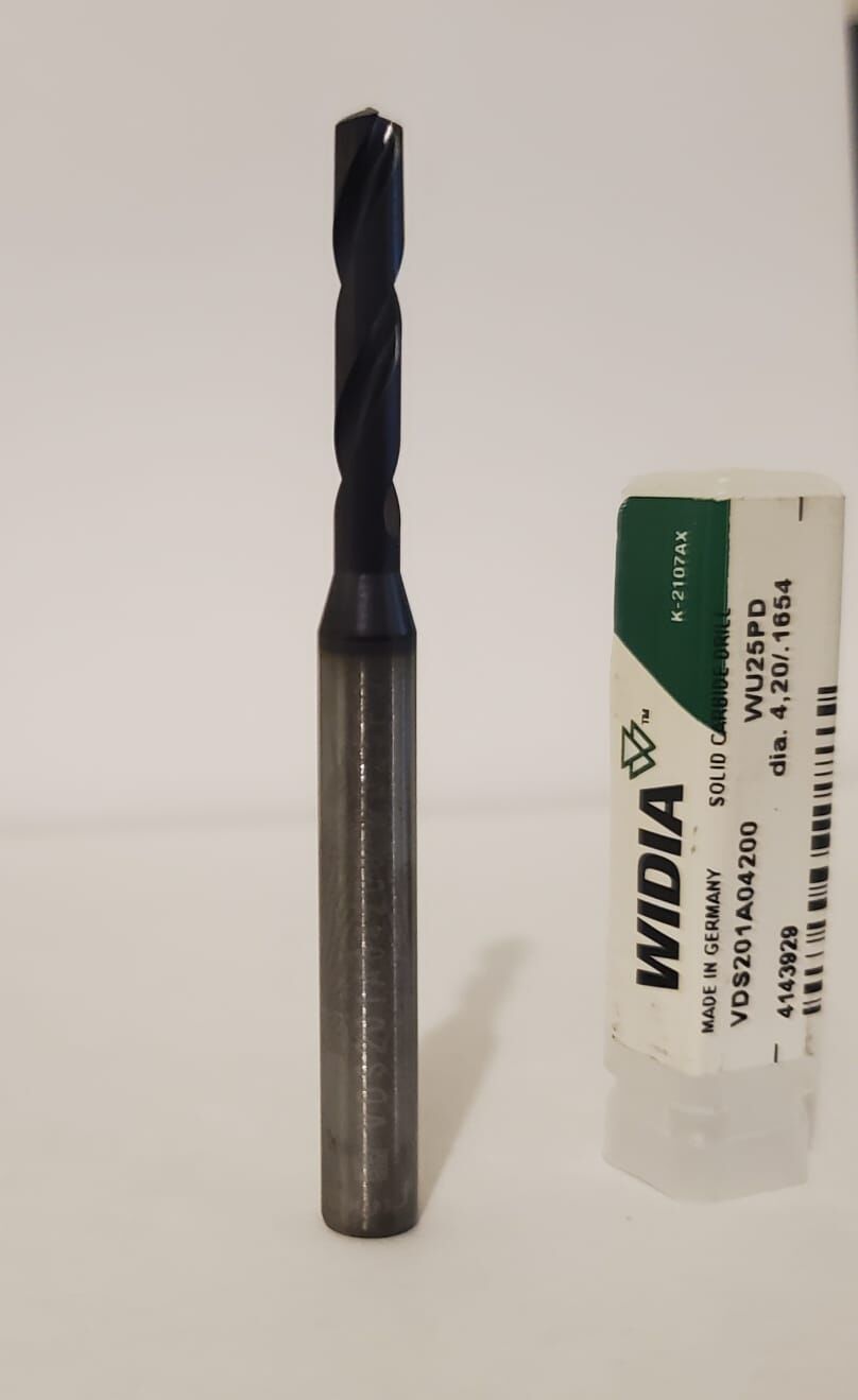 Broca tipo Screw Machine ⌀ 4.2mm (.1654´´)-140°, Solid Carbide-Widia