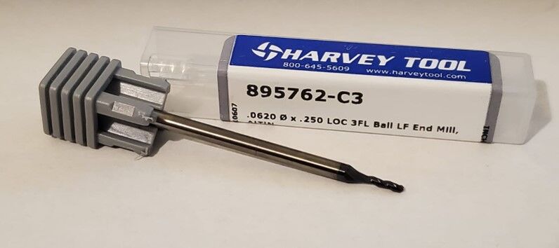 CORTADOR DE BOLA 1/16 (.0625´´) – HARVEY TOOL – CARBURO - Imagen 2