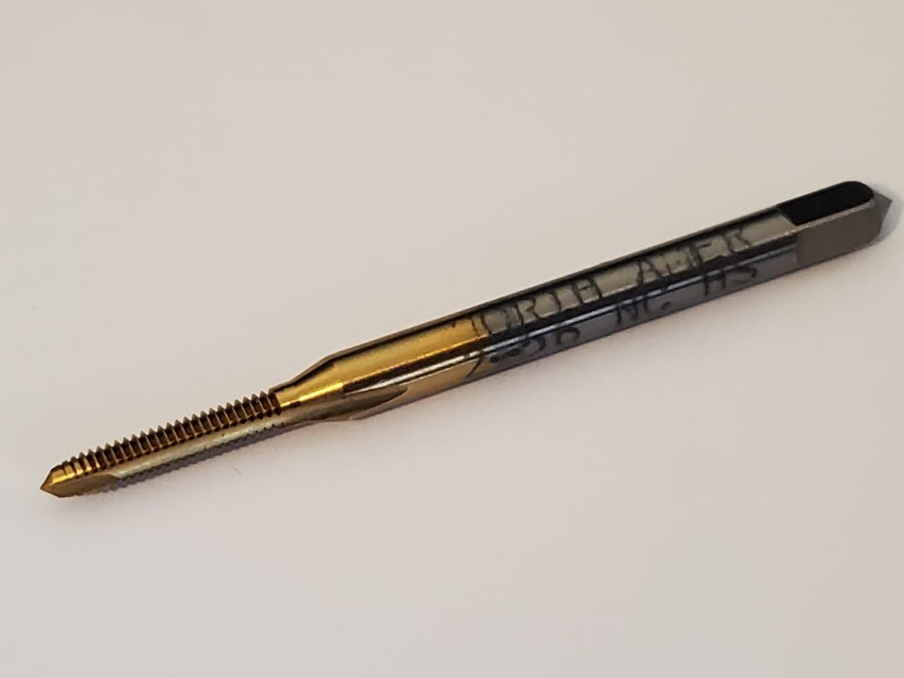 Machuelo 2-56 NC 2FL GH5 SPIRAL POINT, HSS TIN- NAT - Imagen 2